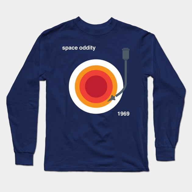 A Space Oddity Long Sleeve T-Shirt by modernistdesign